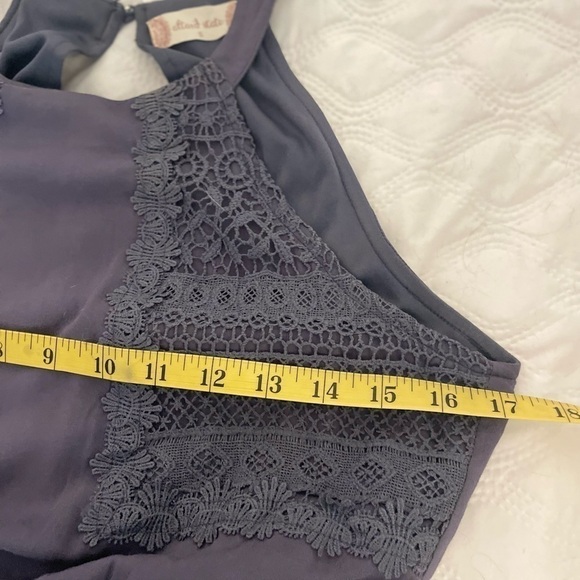 Altar’d State Maxi Dress Dusty Blue size S lined - Picture 10 of 12